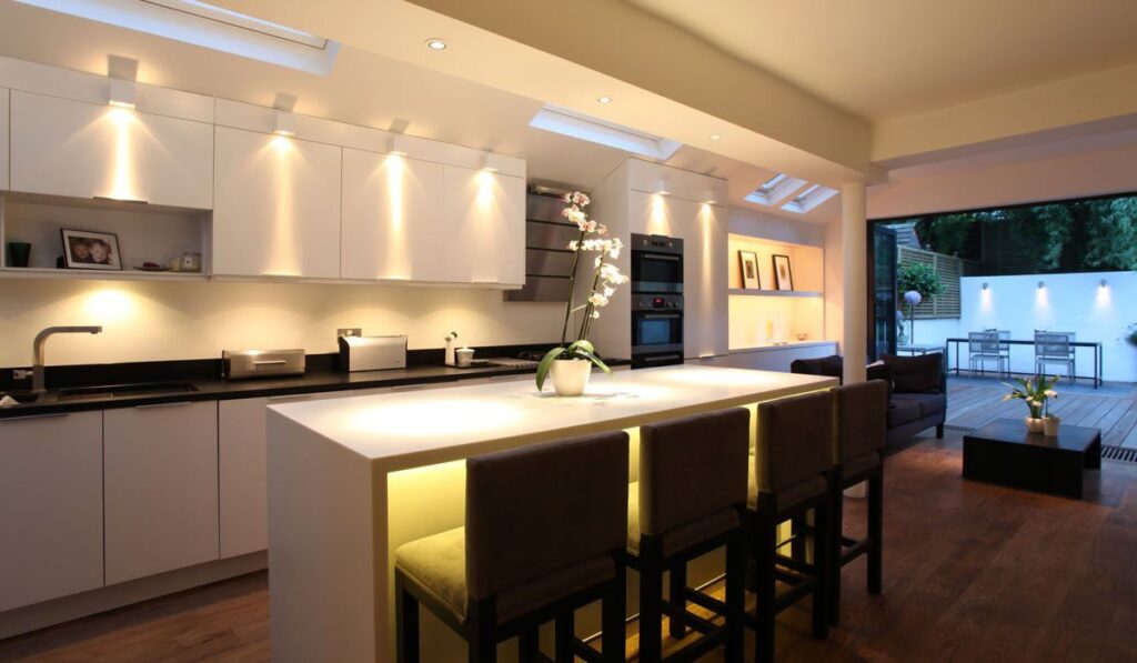 Modern LED Strip Lights for Kitchen Window Ledge Decor