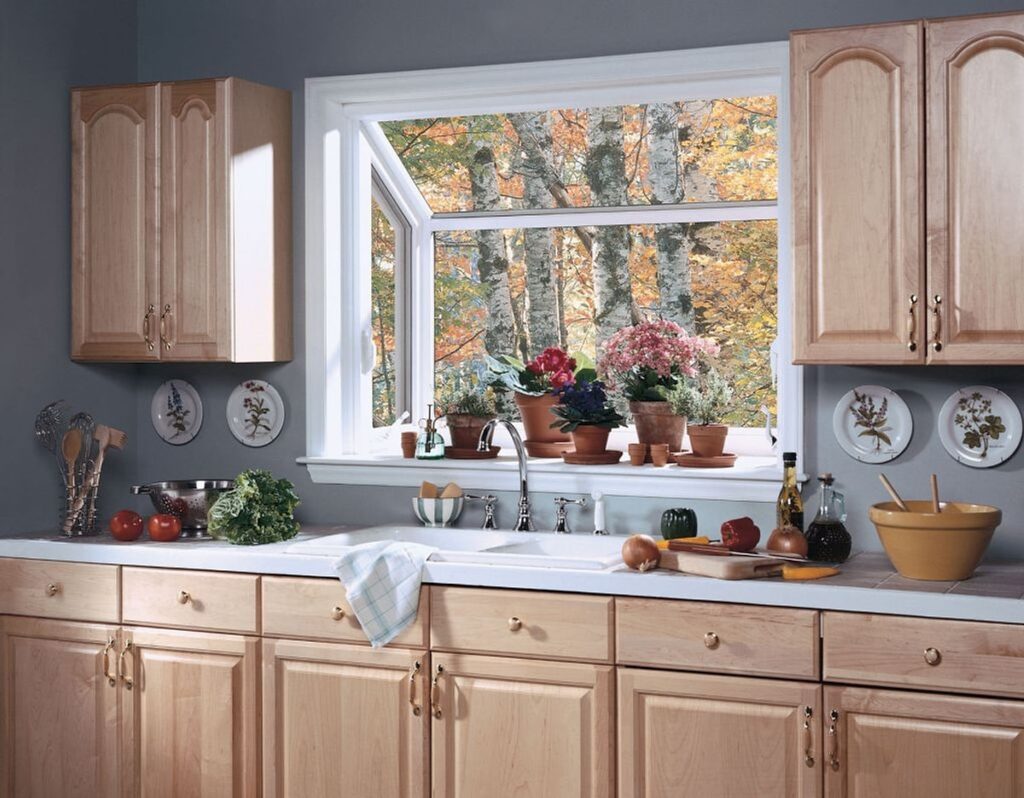 Nostalgic Kitchen Window Ledge Decor with Travel Souvenirs