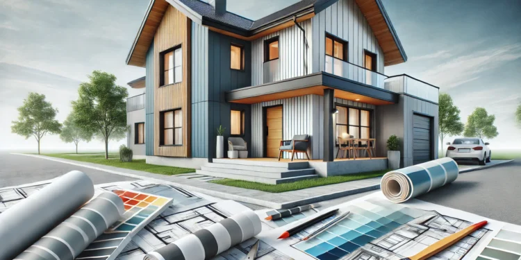 A home with newly installed vinyl siding, showcasing its cost-effectiveness, durability, and attractive appearance