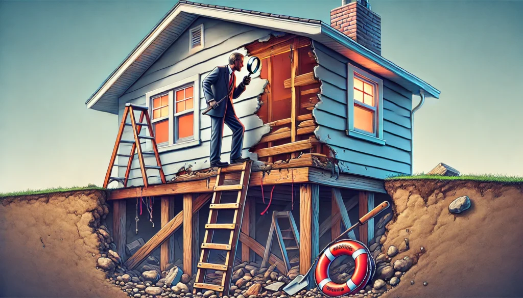 A visual representation of the process of obtaining permits or undergoing inspections for vinyl siding installation