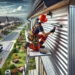 aluminum siding being installed on a house. This image will capture the essence of home improvement and the value of aluminum siding