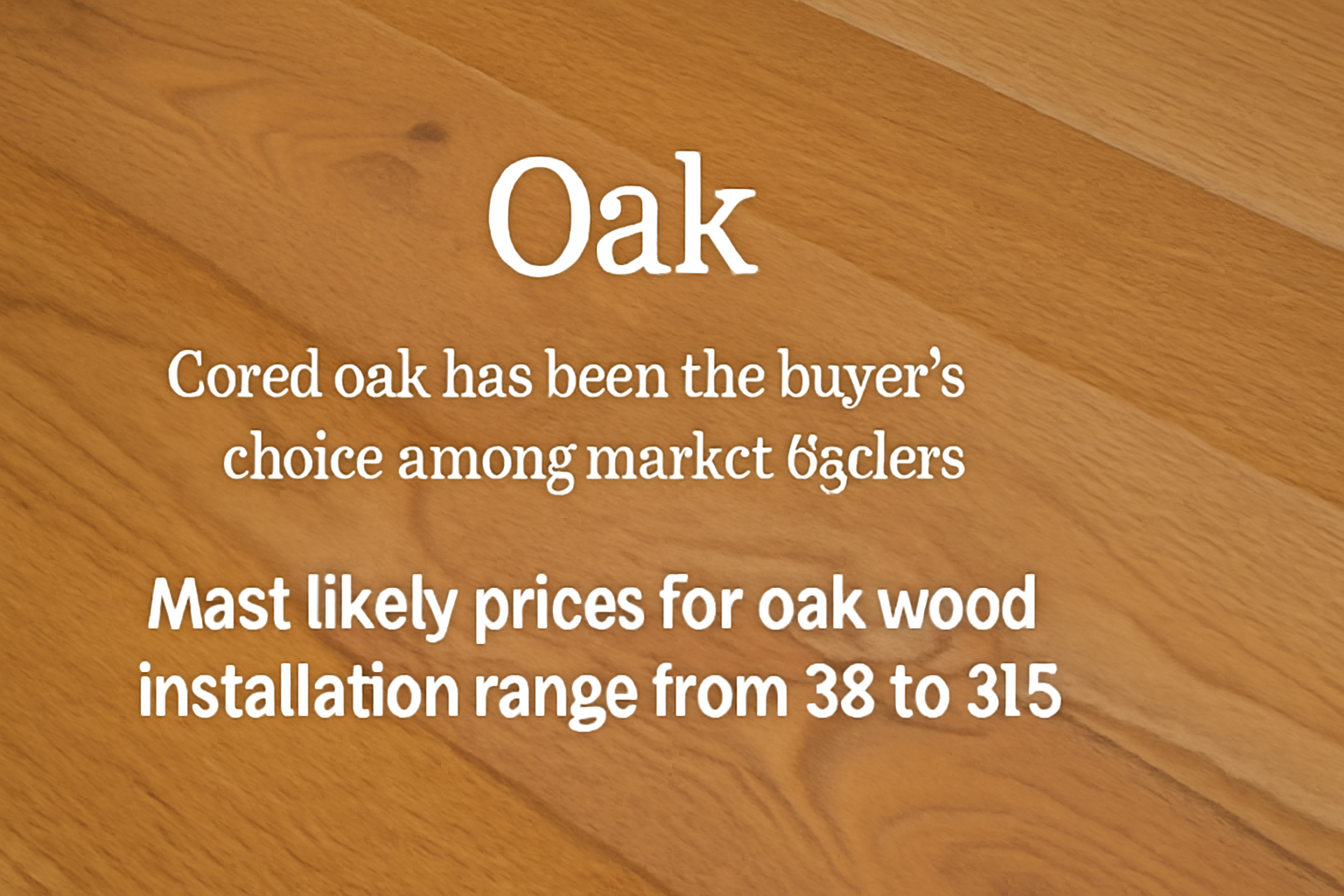 Close-up view of oak hardwood flooring with natural grain patterns, showcasing popular oak wood installation costs ranging from $8 to $15 per square foot.