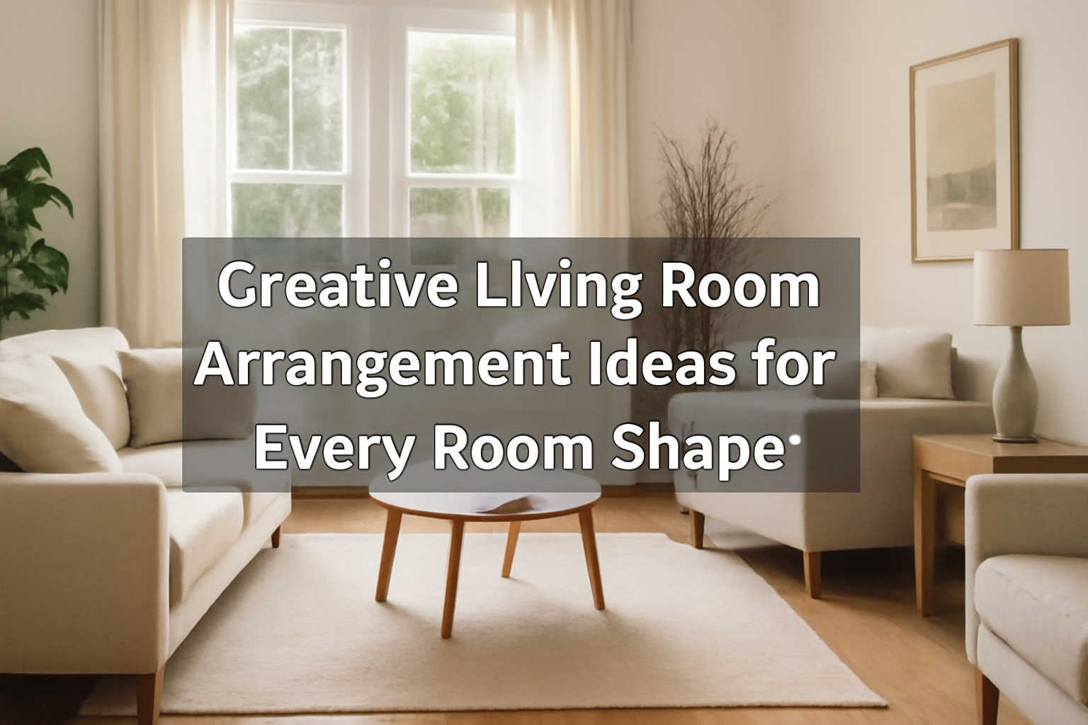 A stylish living room arrangement showcasing various furniture layouts for different room shapes. Ideal for inspiration
